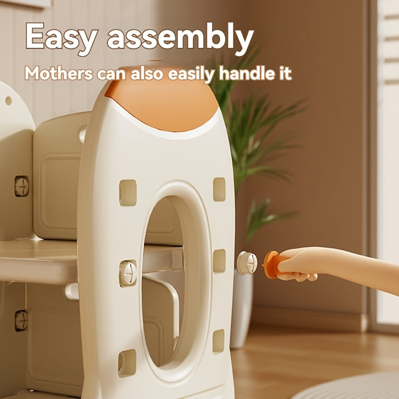 A Large Capacity Storage Cabinet with 8 Storage Boxes, Suitable for Organizing Miscellaneous Items,, Books, And Clothes. It Includes a Bookshelf And Is Easy to Assemble.