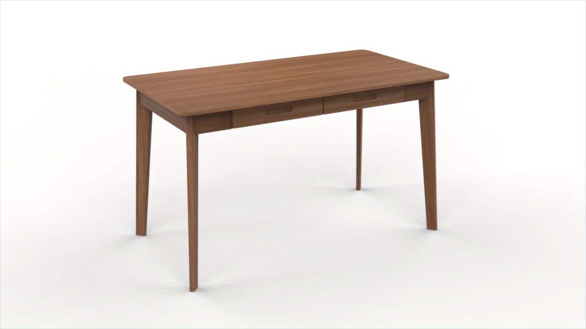 Modern Office Desk Computer Desk Writing Wood Desk Study Work Desk, With 2 Drawer, Suitable For Study Or Office, Equipped With Two Drawers And Four Legs, Easy To Assemble, Minimalist Design